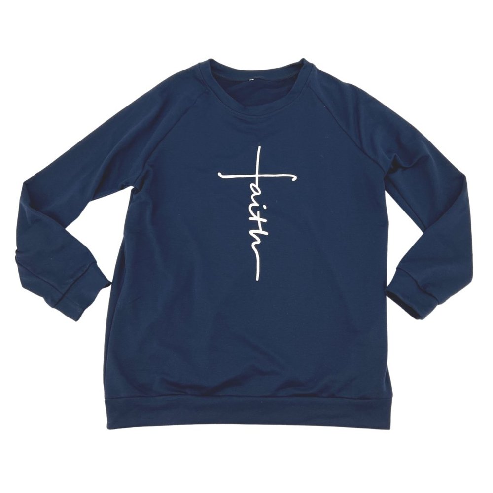 Unbranded | Women's Long Sleeve Top | Navy | Large